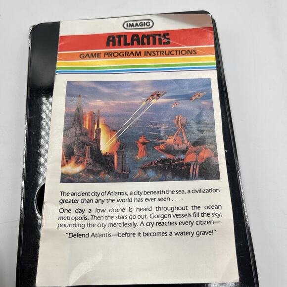 Atlantis (Atari 2600, Image 1982, IA3203) Complete In Box! Tested 100%! - Picture 10 of 11